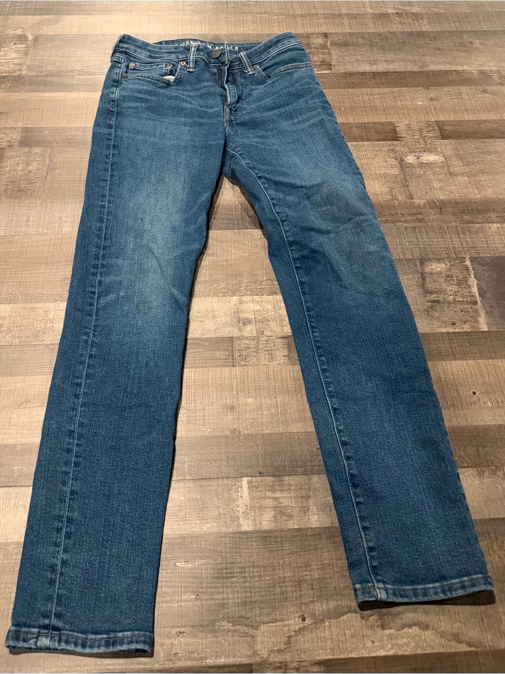 American Eagle Classic Men's Blue Straight-Leg Jeans 28x30